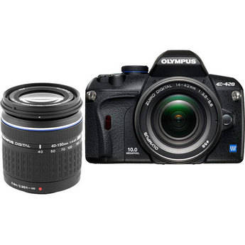 Olympus E-420 SLR Digital Camera Kit with 14-42mm Lens & 40-150mm Lens