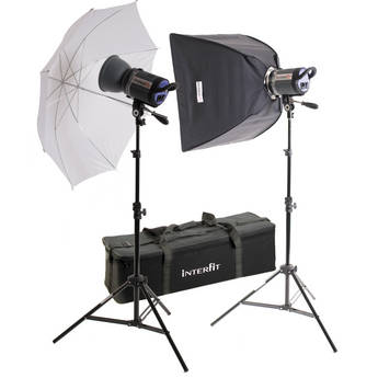 Interfit Stellar Tungsten Two-Light Umbrella-Softbox Kit