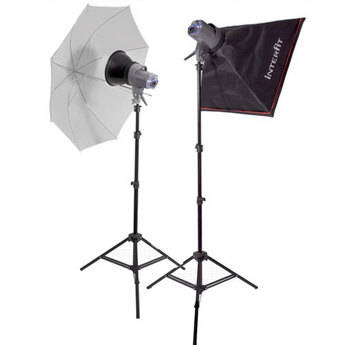 Interfit EX150 MK2 Two Monolight Umbrella-Softbox Kit (120VAC)
