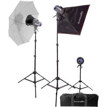 Interfit EX150 MK2 Three Monolight Home Studio Flash Kit (120VAC)