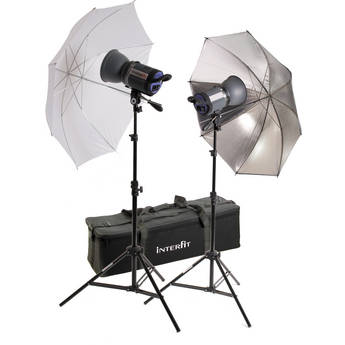 Interfit Stellar X 1000 Flash Two Monolight Umbrella Kit (120VAC)