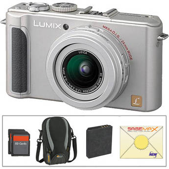 Panasonic Lumix DMC-LX3 Digital Camera (Silver) with Deluxe Accessory Kit
