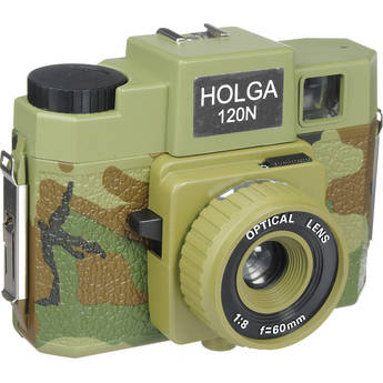Holga 188-120  Holgawood 120N Medium Format Camera (Commando)