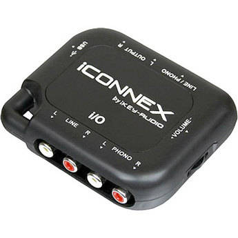 Ikey Audio iConnex Portable USB Sound Card with Ground and Phono Input