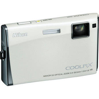 Nikon Coolpix S60 Digital Camera (Arctic White)