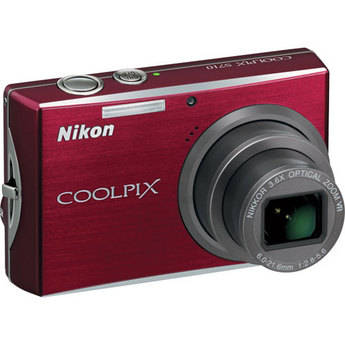 Nikon Coolpix S710 Digital Camera (Deep Red)