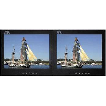Tote Vision LCD-1048HDM2 Dual 10.4" Color Monitors with Rack Mount Kit
