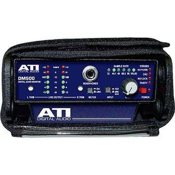 ATI Audio Inc DM500 Portable Digital Audio Monitor and D/A with Case and Battery Clip (No Power Supply)