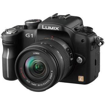 Panasonic Lumix DMC-G1 SLR-Style Digital Camera (Black) with 14-45mm Lens