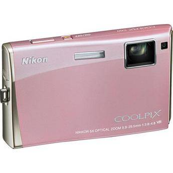 Nikon Coolpix S60 Digital Camera (Champagne Pink) with Deluxe Accessory Kit