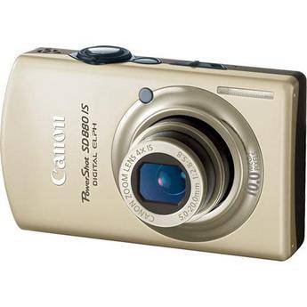 Canon PowerShot SD880 IS Digital ELPH Digital Camera (Gold)