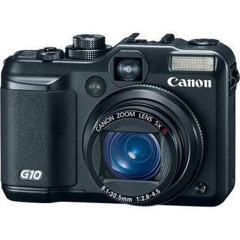 Canon PowerShot G10 Digital Camera (Black) with Basic Accessory Kit