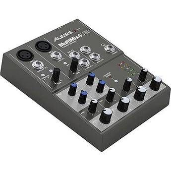 Alesis MultiMix 4 4-Channel Audio Mixer with USB Connector