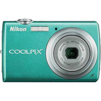 Nikon Coolpix S220 Digital Camera (Aqua Green)