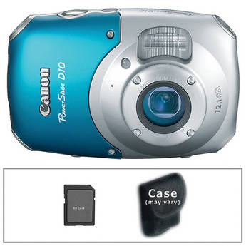 Canon PowerShot D10 Digital Camera with Basic Accessory Kit