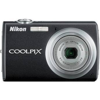 Nikon Coolpix S220 Digital Camera with Basic Accessory Kit (Jet Black)