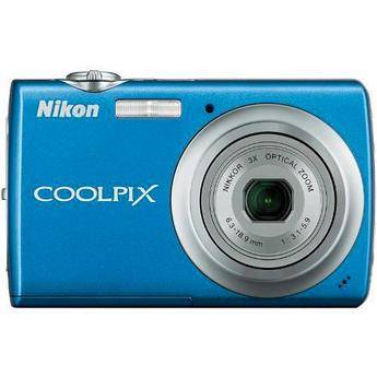 Nikon Coolpix S220 Digital Camera with Basic Accessory Kit (Cobalt Blue)