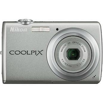 Nikon Coolpix S220 Digital Camera with Basic Accessory Kit (Warm Silver)
