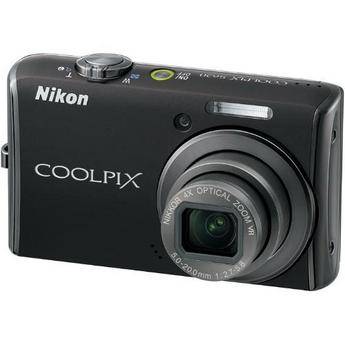 Nikon Coolpix S620 Digital Camera with Basic Accessory Kit (Jet Black)