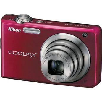 Nikon Coolpix S630 Digital Camera with Basic Accessory Kit (Ruby Red)