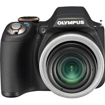Olympus SP-590UZ Digital Camera with Basic Accessory Kit (Black)