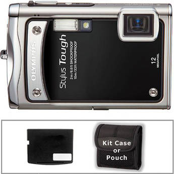 Olympus Stylus Tough-8000 Digital Camera with Basic Accessory Kit (Black)