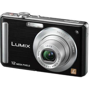 Panasonic Lumix DMC-FS25 Digital Camera (Black) with Basic Accessory Kit