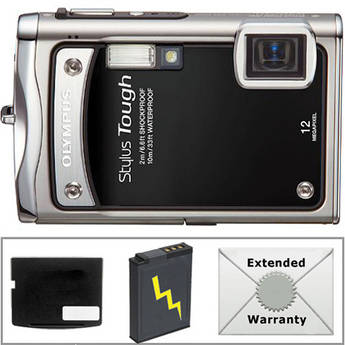Olympus Stylus Tough-8000 Digital Camera with Deluxe Accessory Kit (Black)