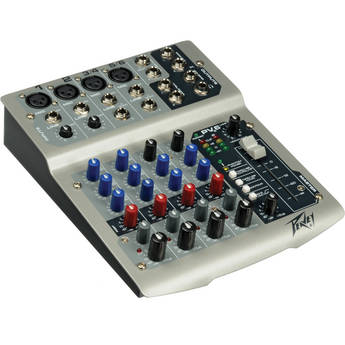 Peavey PV6 USB  Live Sound Mixer with 6 Channels with USB and Effects Processor