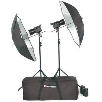 Norman Allure C1000 2 Lights/Umbrellas/Stands Kit