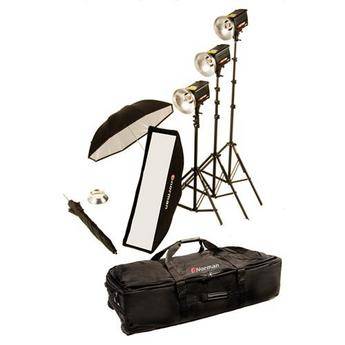 Norman 3 "R" Monolight Softbox/Umbrella Kit (120VAC)