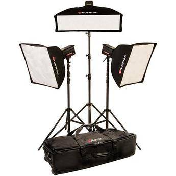 Norman 3 "R" Monolight, 3 Softbox Kit (120VAC)