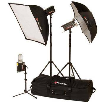 Norman 3 Monolight, Umbrella/Softbox Kit (120VAC)