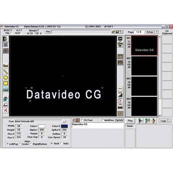 Datavideo CG-100-Studio Character Generator with Studio Card