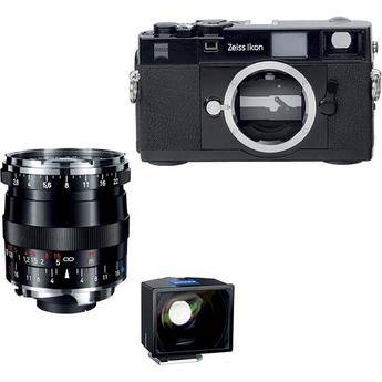 Zeiss Zeiss Ikon Rangefinder Film Camera, 21mm f/ 2.8 Biogon T* ZM Lens, 21mm ZI Viewfinder Bundle (Black)