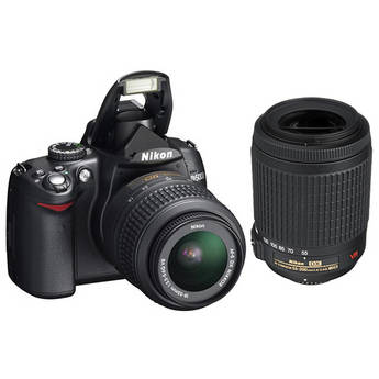 Nikon D5000 Digital SLR Camera Kit with 18-55mm VR & 55-200mm VR Lenses