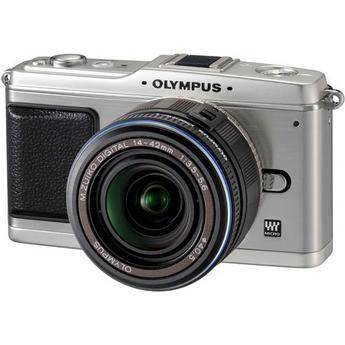 Olympus E-P1 Pen Digital Camera (Silver) w/ 14-42mm M.Zuiko Digital Lens (Black)