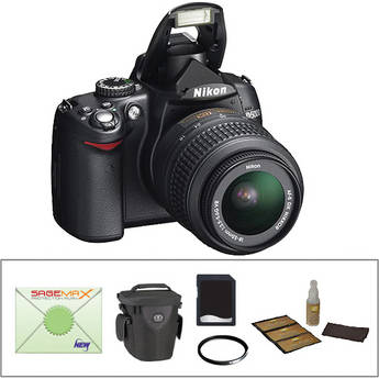 Nikon D5000 SLR Digital Camera w/ 18-55mm VR Lens & Essential Kit