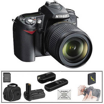 Nikon D90 SLR Digital Camera w/ 18-105mm VR Lens & Deluxe Kit
