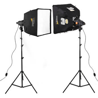 Impact Qualite 300 Focusing Flood 2 Light Soft Kit (120VAC)