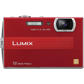 Panasonic Lumix DMC-FP8 Digital Camera (Red)