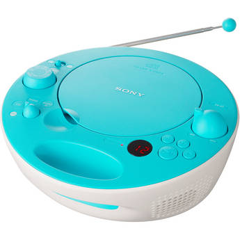Sony ZS-E5 Colorful CD Boombox With AM/FM Tuner (Aqua)
