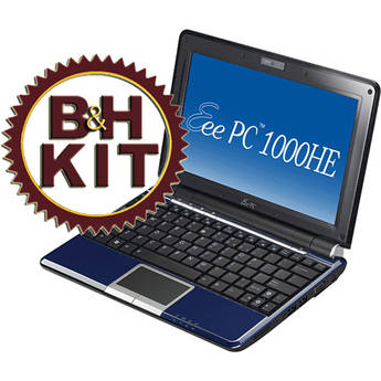 ASUS Eee PC 1000HE Netbook Computer with Targus Notebook Accessory Kit (Blue)