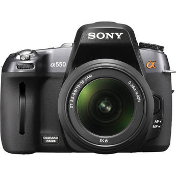 Sony DSLR-A550 14.2 MP Digital SLR Camera With 18-55mm  f/3.5-5.6 DT AF Zoom Lens