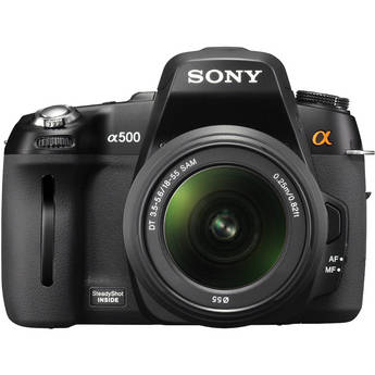 Sony DSLR-A500 12.3 MP   Digital SLR Camera With 18-55mm  f/3.5-5.6 DT AF Zoom Lens