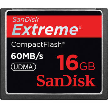 SanDisk 16GB CompactFlash Memory Card Extreme 400x UDMA