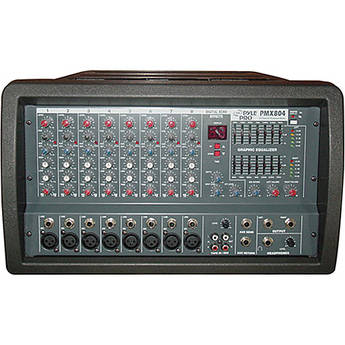 Pyle Pro PMX804 400 Watt 8-Channel Powered PA Mixer/Amplifier