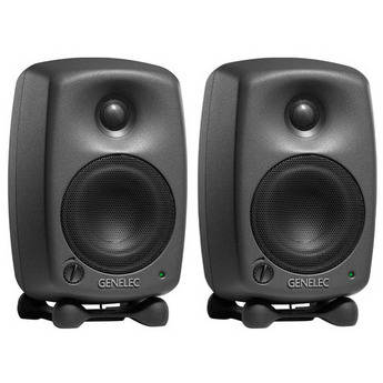 Genelec 8020B 4" Active 2-Way Nearfield Monitor (Black, Pair)