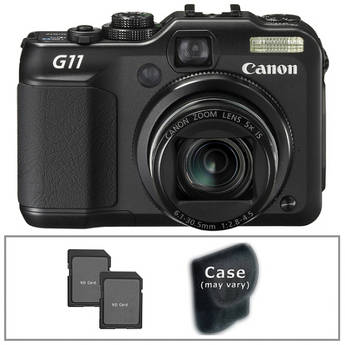 Canon PowerShot G11 10MP Digital Camera with Accessory Kit