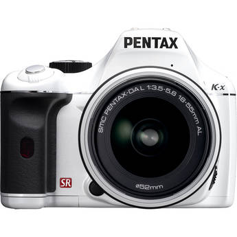 Pentax Pentax K-x Digital SLR with 18-55mm Zoom Lens (White)